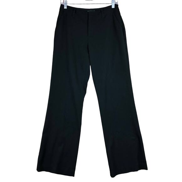 Eddie Bauer Womens Pants Black Blakely Palazzo Wide Leg Workwear Stretch 6 - Picture 1 of 12